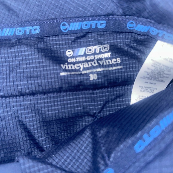 Men Vineyard Vines On the Go Shorts 30W (9in inseam) Blue (cotton/nylon/spandex - Picture 8 of 11